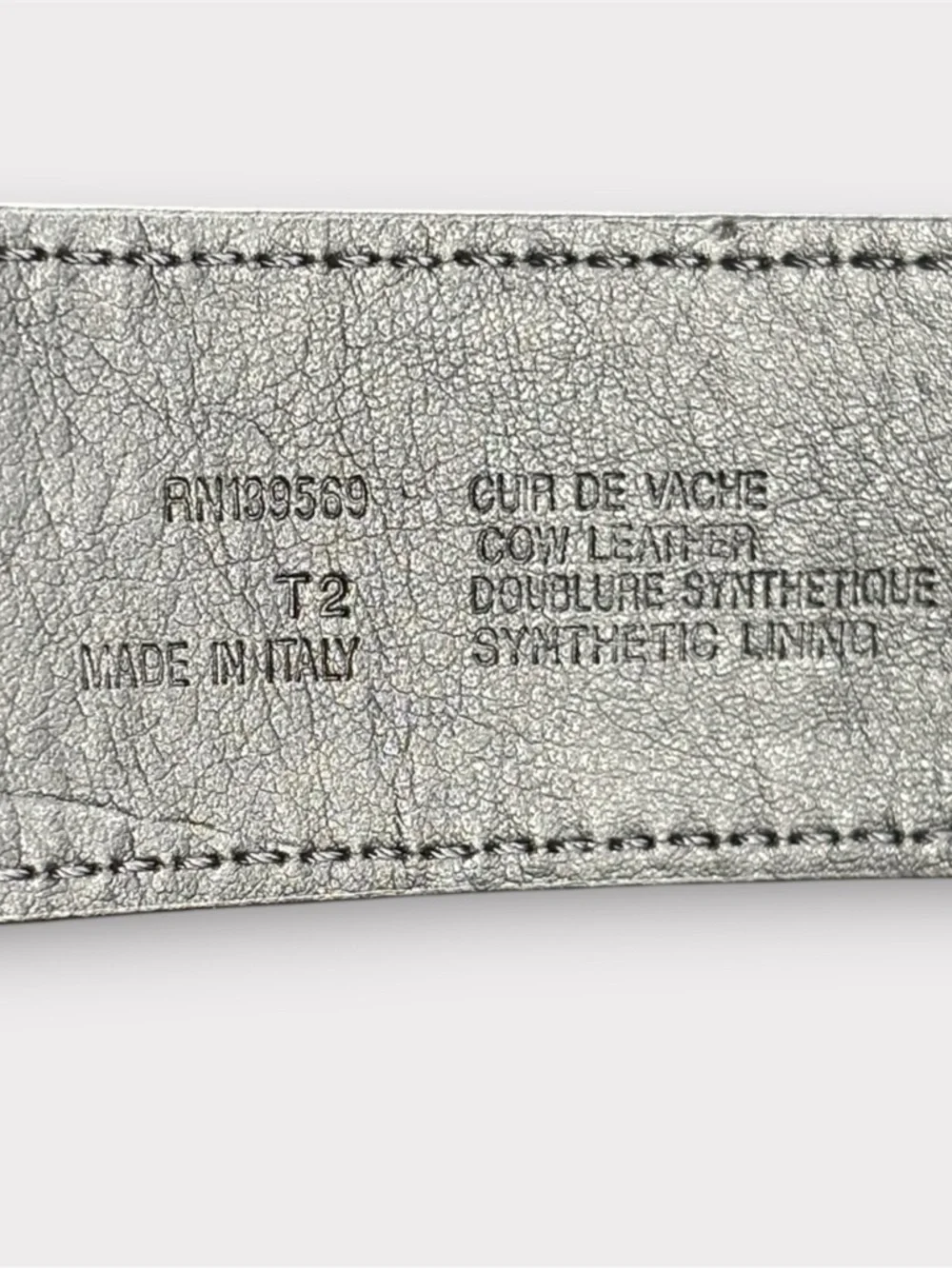 THE KOOPLES French Luxury Black Croc-Embossed Belt with Engraved Silver Buckle